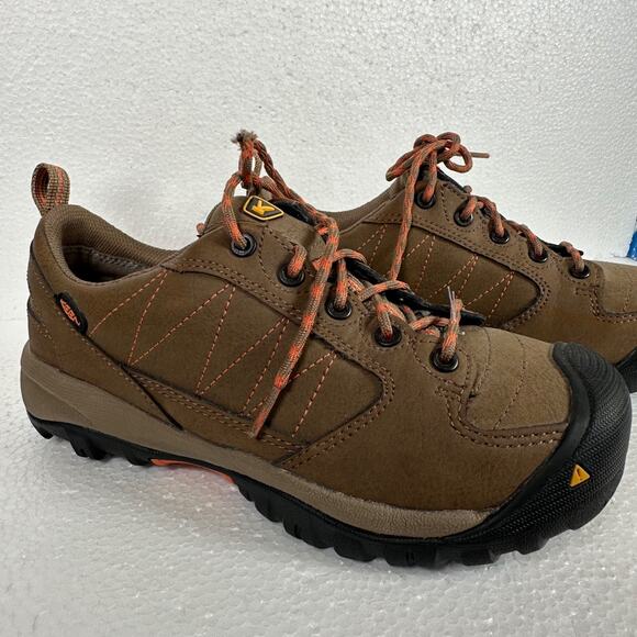 Keen Mesa ESD Steel Toe Slip Resistant Work Boots Women's 7 Brown F2413-11 *Flaw - Picture 2 of 12